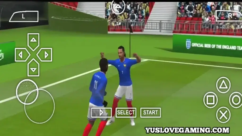 EA Sports FC 2026 PSP ISO Android gameplay showing updated graphics and PS5 camera.