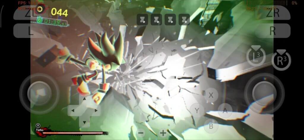 Modern Sonic battling enemies in remastered Chemical Plant stage with stunning visuals on Android