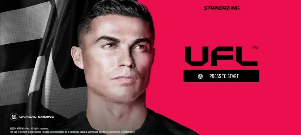 UFL 2026 APK official cover showing top football stars with new kits and 4K next-gen graphics