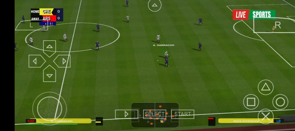 PS5 camera view gameplay showing crowd reactions in PES 2026 PSP 4K mode