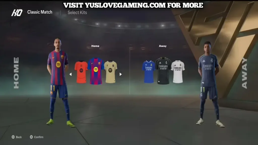 FIFA 16 Mod FC 26 gameplay showing updated kits and realistic faces on Android