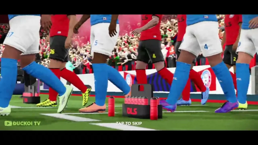 DLS 26 gameplay showing updated kits and HD graphics