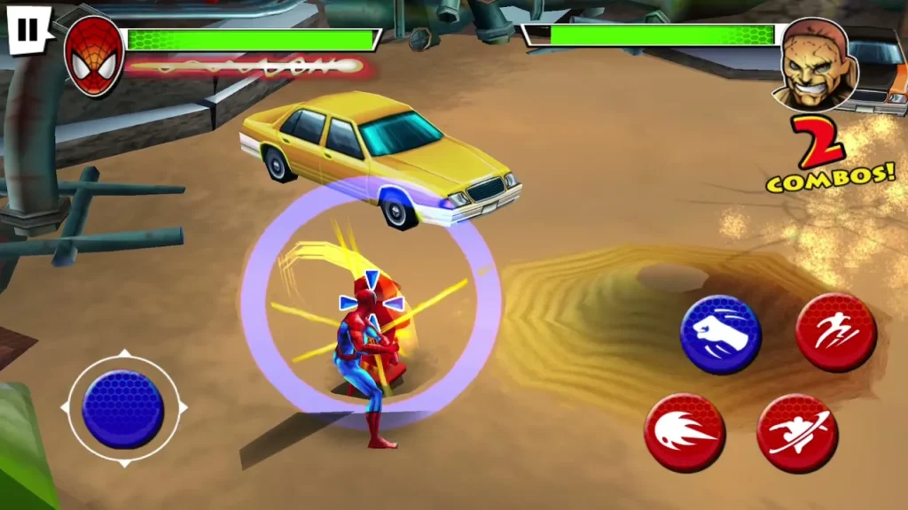 Ultimate Spider-Man Total Mayhem APK Android Offline 3 Ultimate Spider-Man Total Mayhem fight boss scene on Android