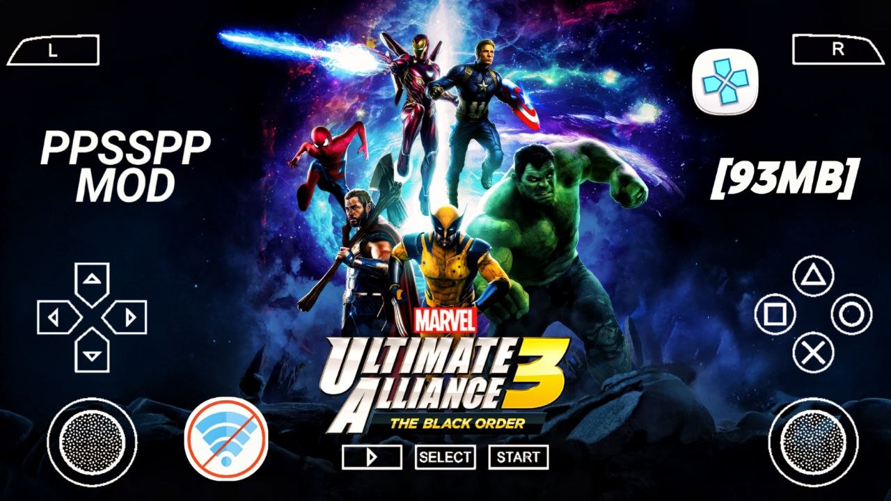 MARVEL ULTIMATE ALLIANCE 3 THE BLACK ORDER PPSSPP HIGHLY COMPRESSED