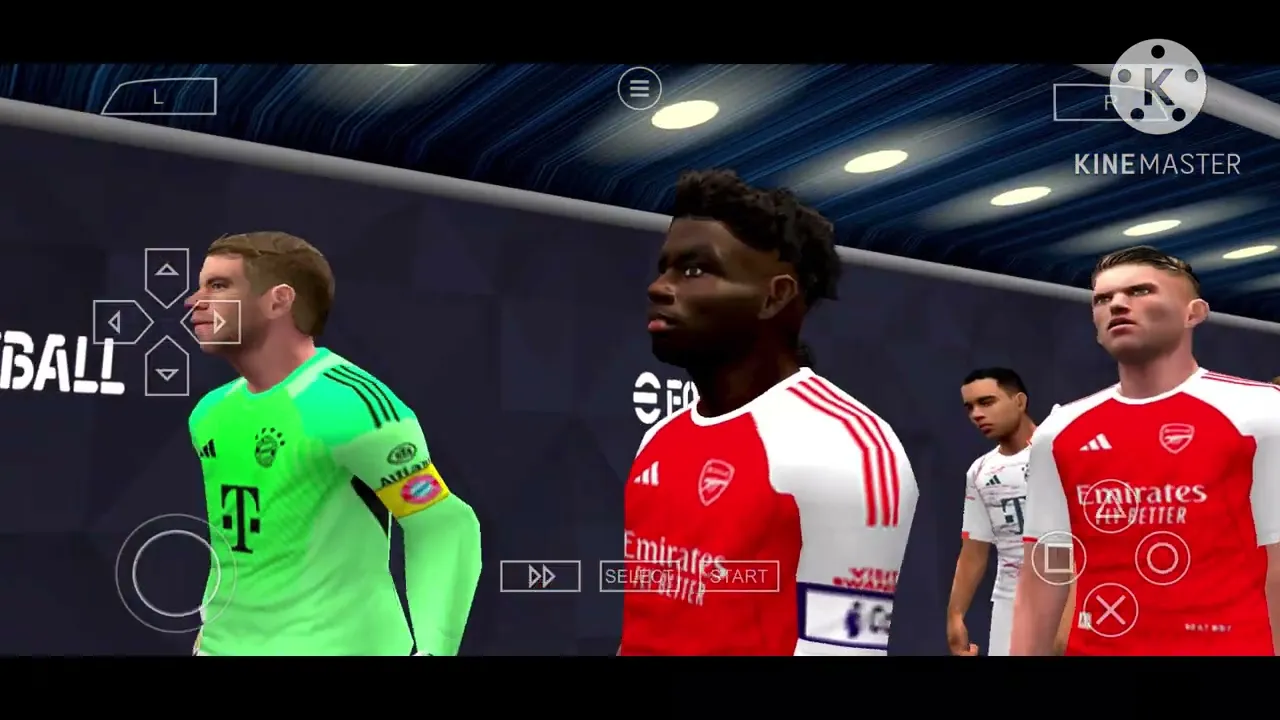 Android football match with updated transfers and realistic stadium
