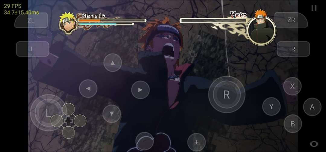 Naruto Shippuden Ultimate Ninja Storm 2 Switch Android Offline 2 Naruto Shippuden Ultimate Ninja Storm 2 gameplay showing anime ninja battle on Android