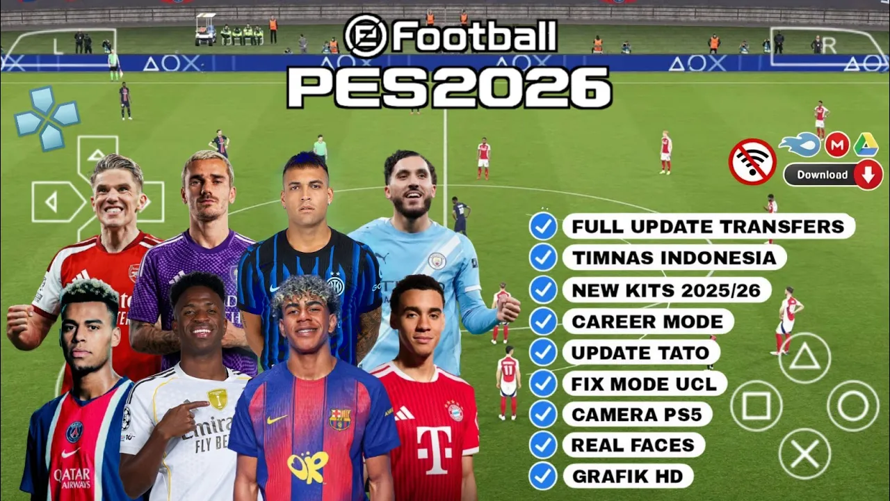 eFootball PES 2026 PSP ISO Android Offline Latest Update