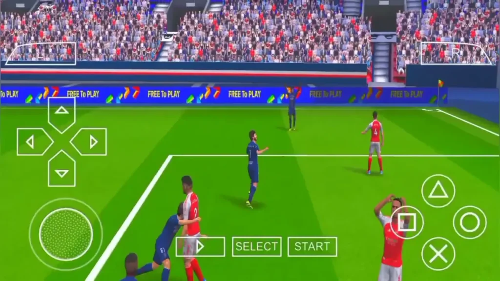 eFootball PES 2026 PSP ISO Android Offline Latest Update 3 PPSSPP football match with updated kits and realistic stadium atmosphere