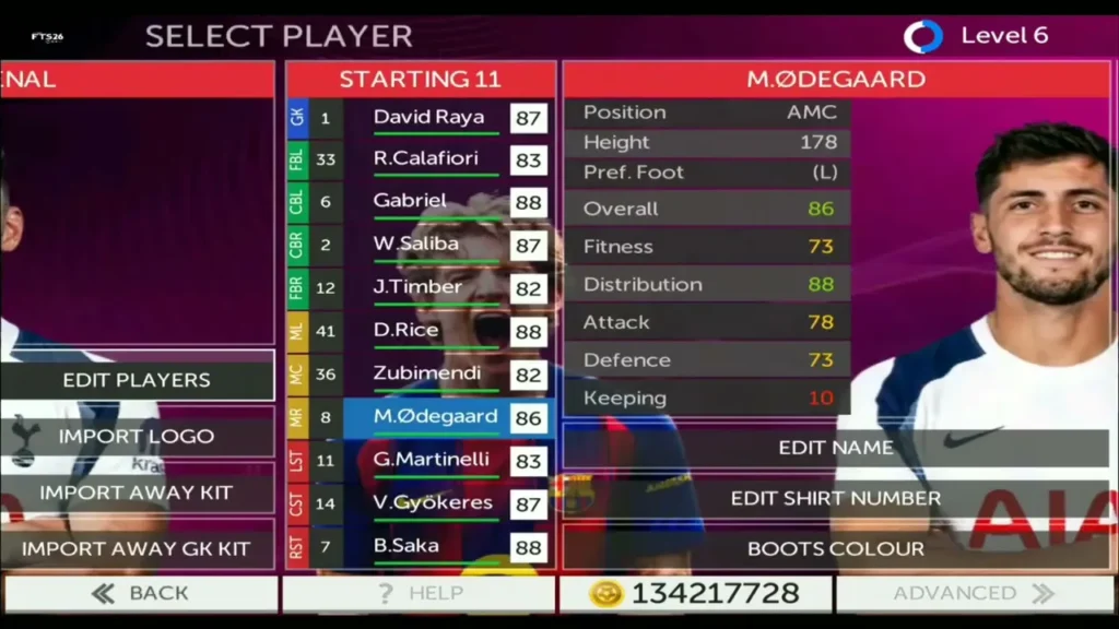 FTS 26 Mobile gameplay showing HD football graphics on Android