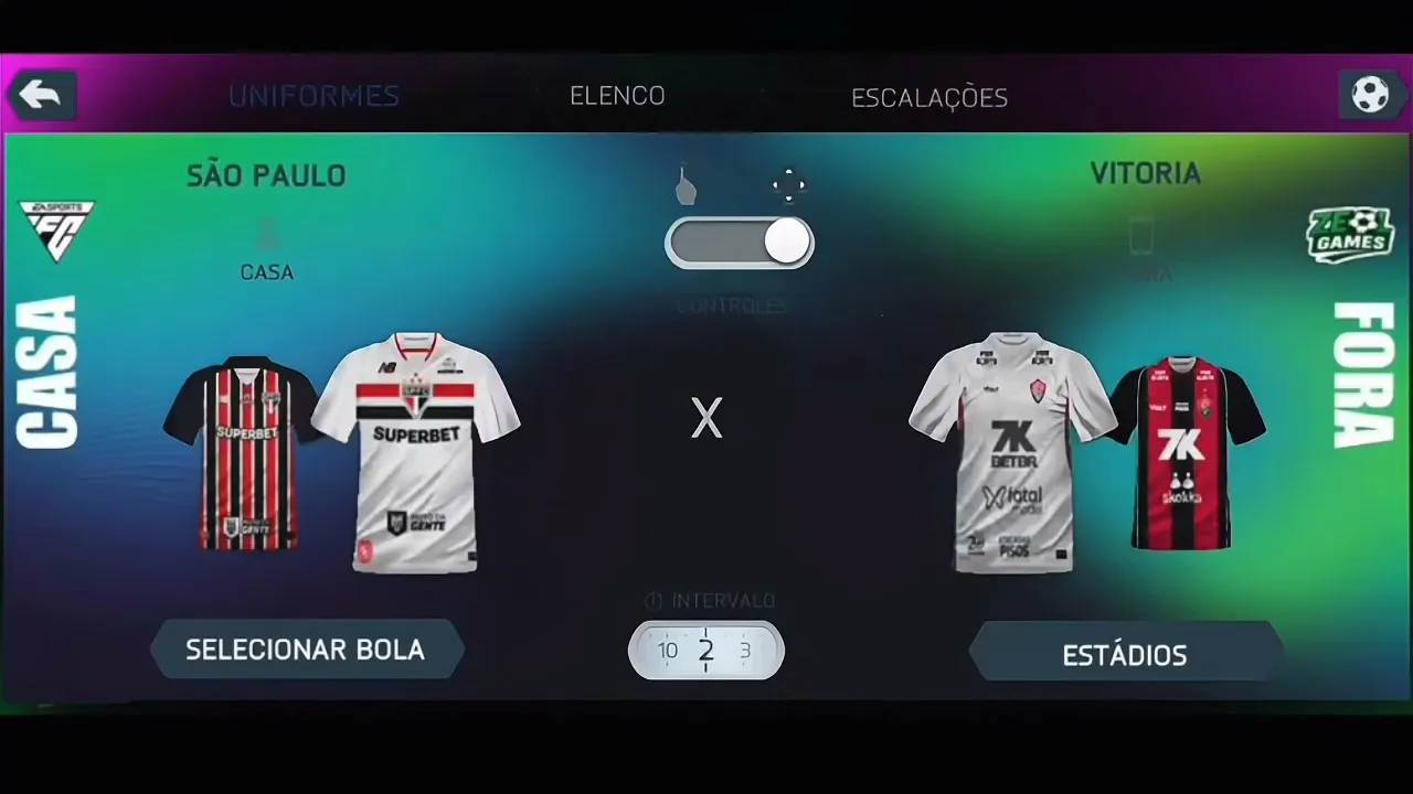 FIFA 14 EA FC 26 menu interface with updated transfers and football season content.