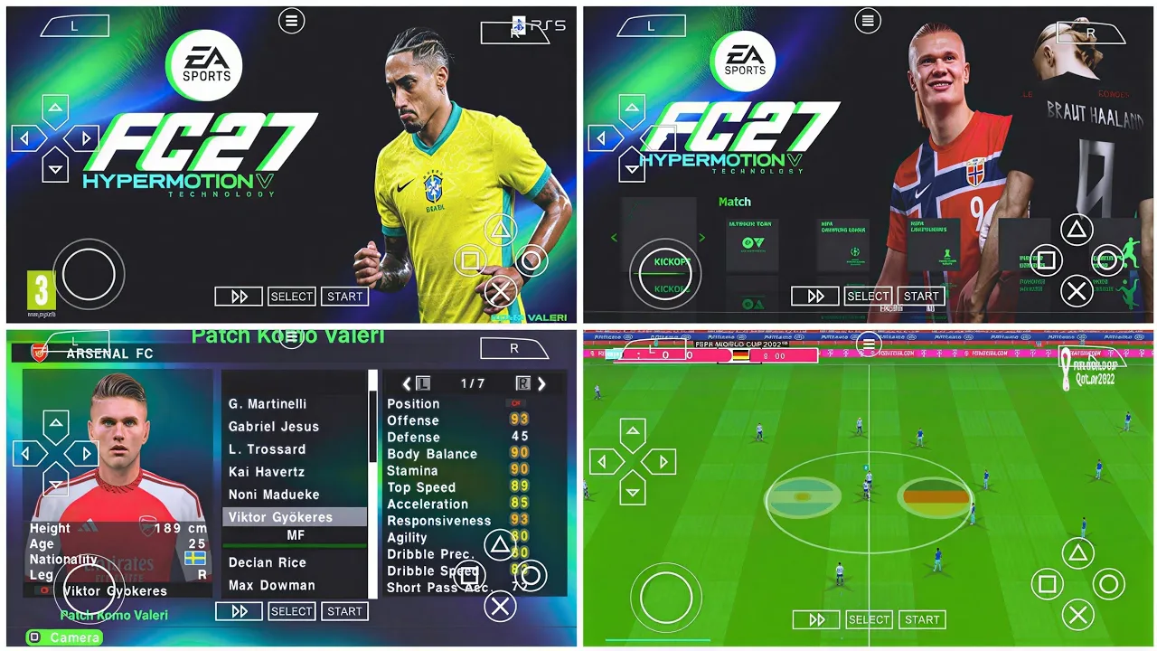 EA SPORTS FC 27 PPSSPP Android Offline PS5 Camera 2027 Update 1 301547